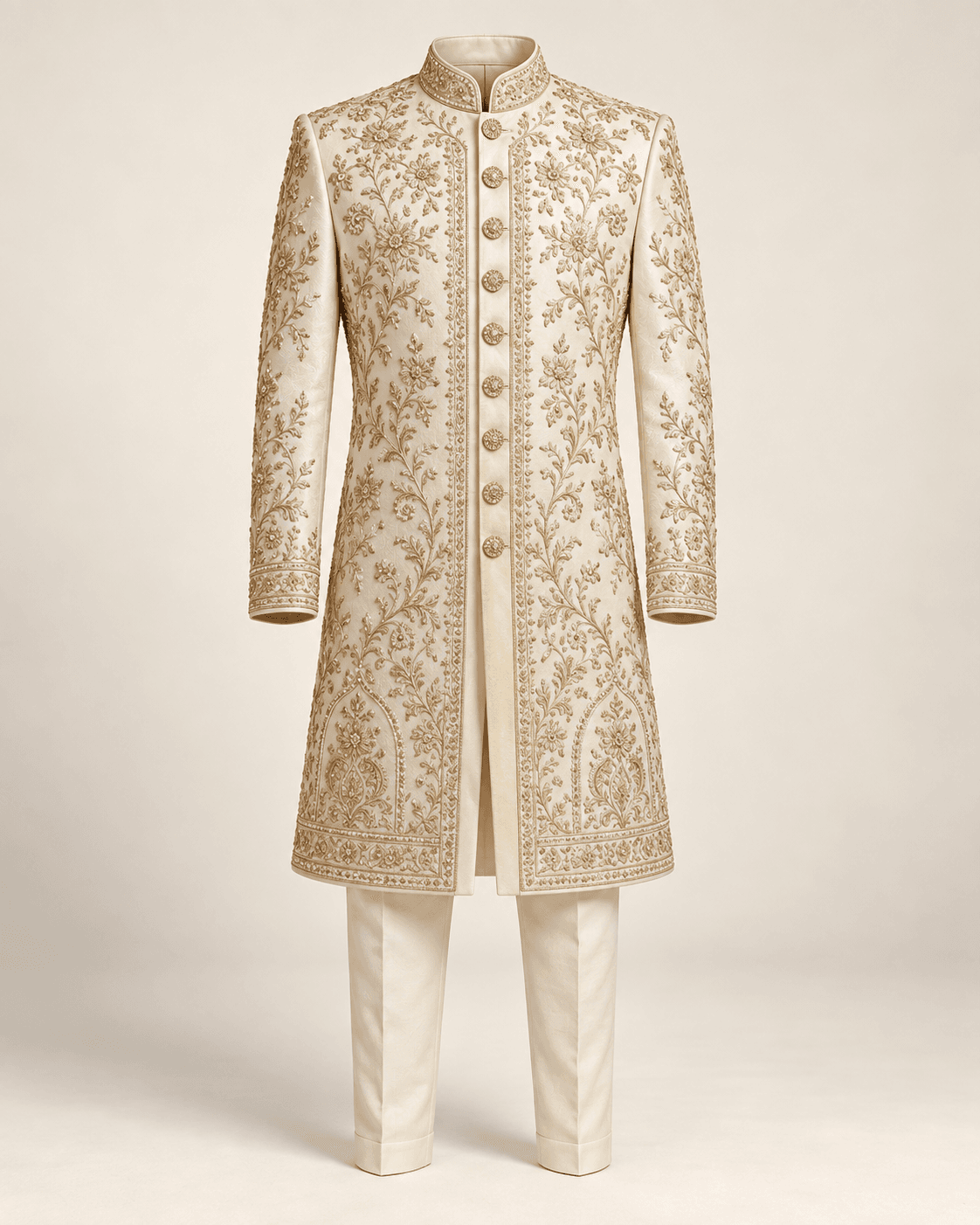 Ivory Wedding Sherwani