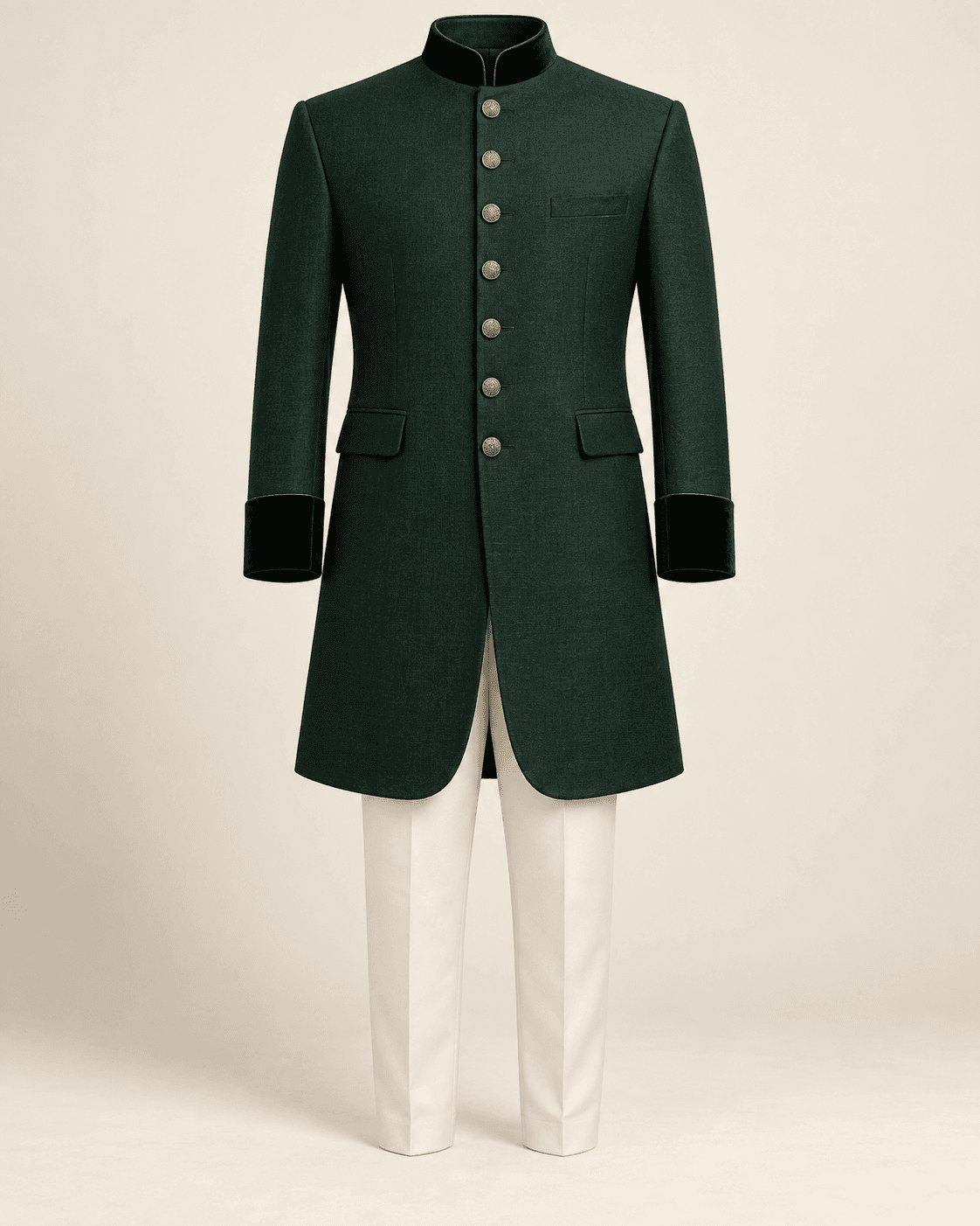 Velvet Trim Prince Coat